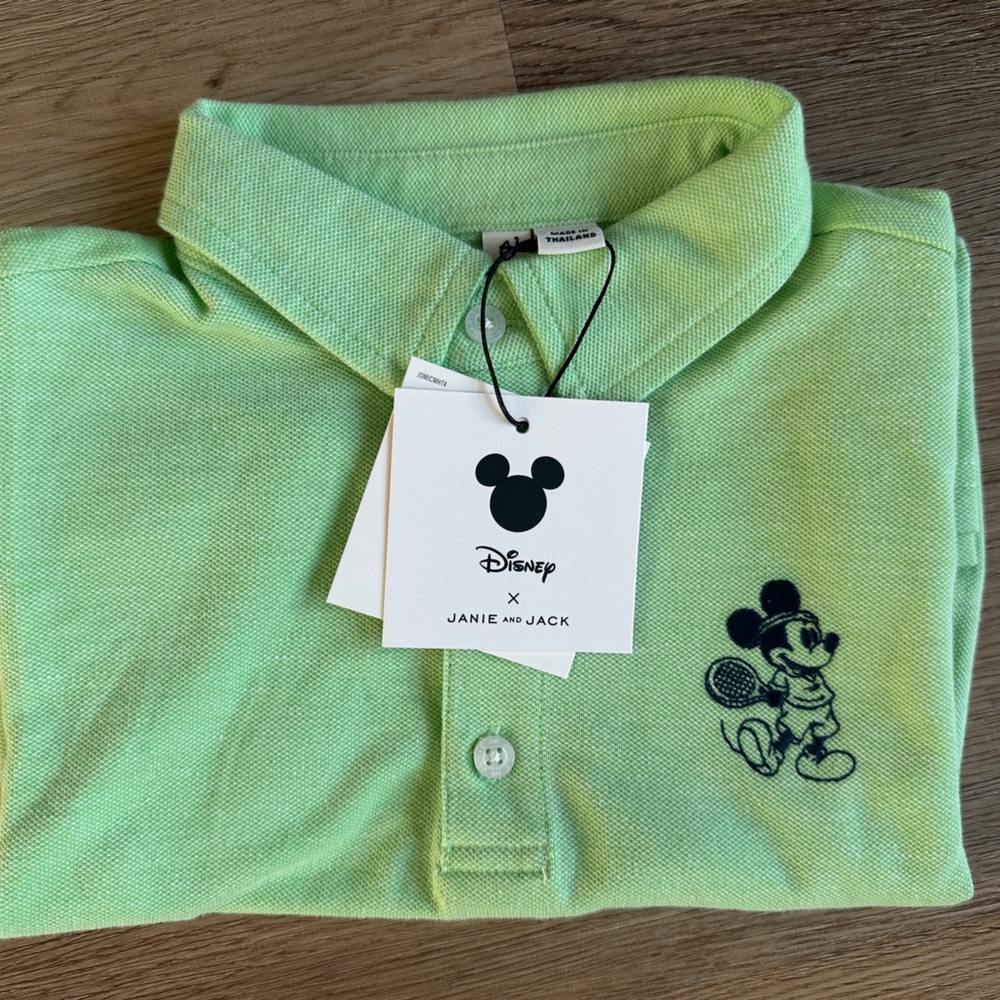 Janie and Jack Green Polo Shirt Classic Sporty Design